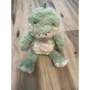 The PeanutShell Rex Dinosaur Stuffed Animal Plush Green Dino Baby Lovey Toy